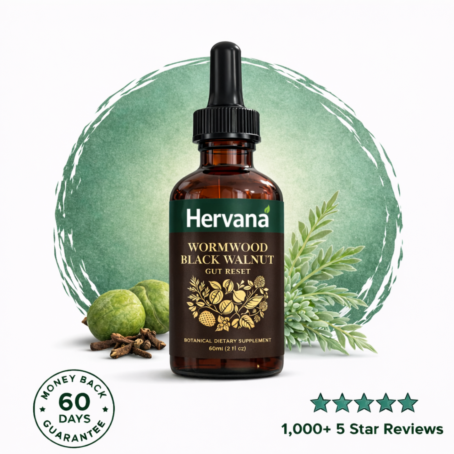 Hervana™ Wormwood Black Walnut Gut Reset