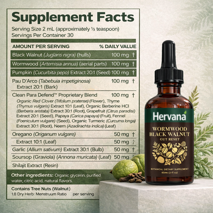 Hervana™ Wormwood Black Walnut Gut Reset